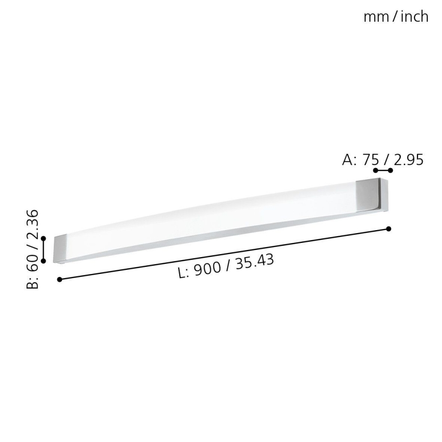 Eglo - Luz de parede de casa de banho LED LED/24W/230V IP44