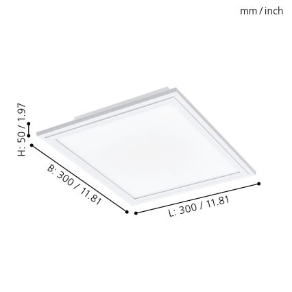 Eglo - Luz de teto fosca LED LED/14W/230V + RC
