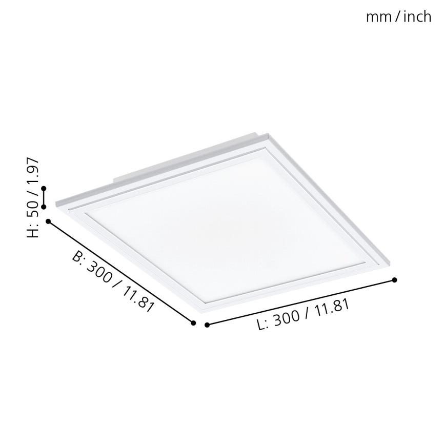 Eglo - Luz de teto fosca LED LED/14W/230V + RC