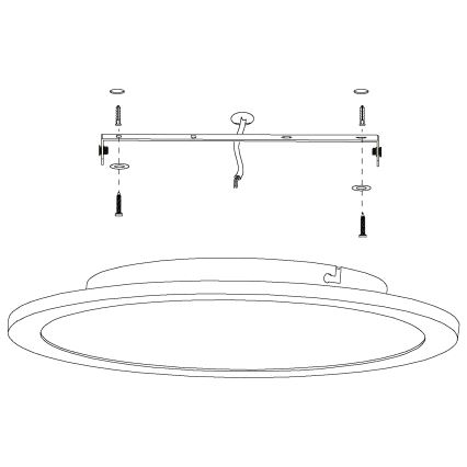 Eglo - Iluminação de teto LED com regulação LED/19,5W/230V + CR