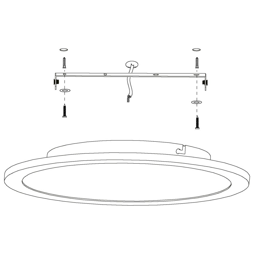 Eglo - Iluminação de teto LED com regulação LED/19,5W/230V + CR