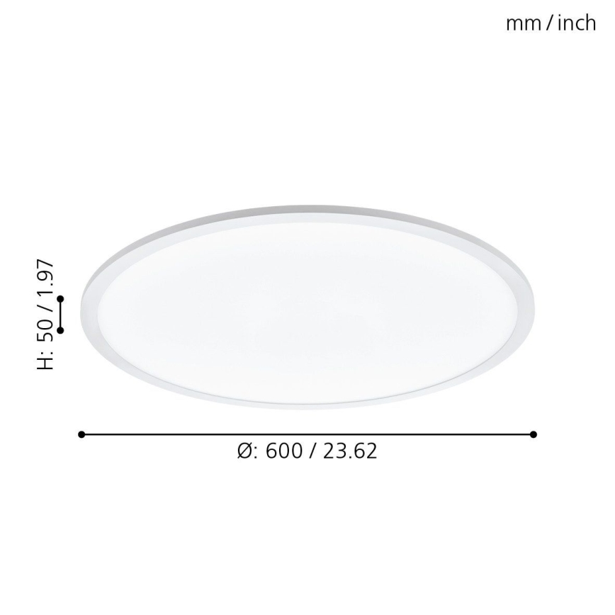 Eglo - Luz de teto fosca LED LED/30W/230V +DO