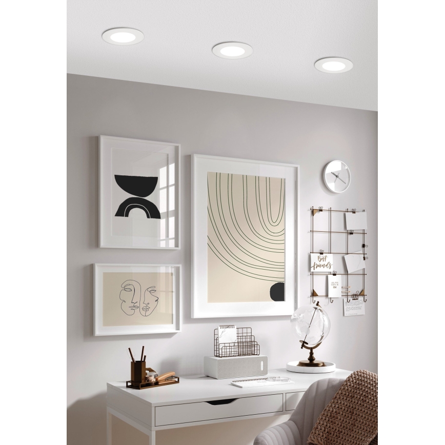 Eglo - Foco de encastrar com regulação LED LED/5W/230V + RC