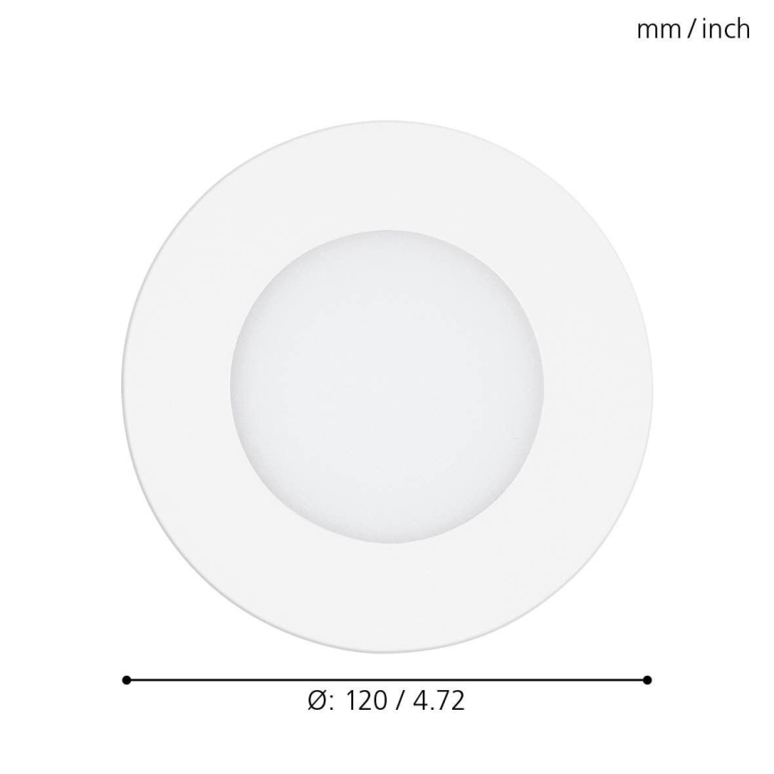 Eglo - Foco de encastrar com regulação LED LED/5W/230V + RC