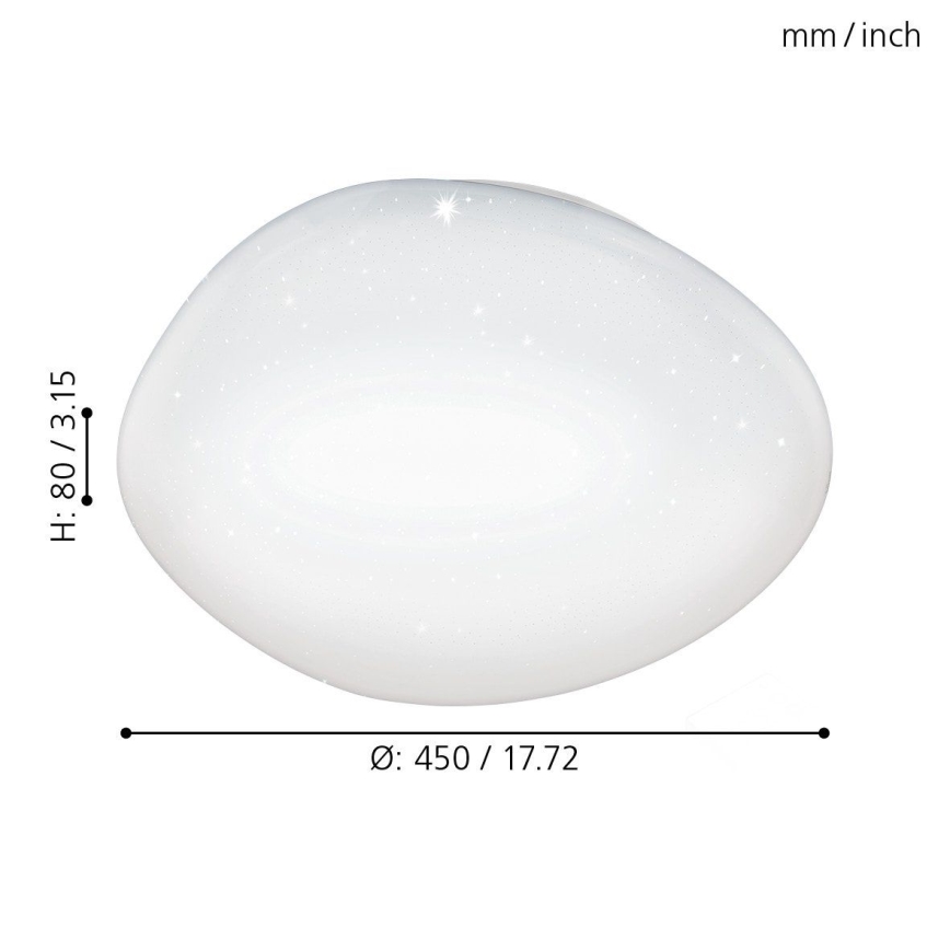 Eglo - Luz de teto fosca LED LED/24W/230V + RC