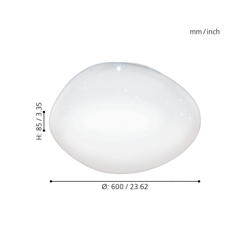 Eglo - Luz de teto fosca LED LED/36W/230V + RC