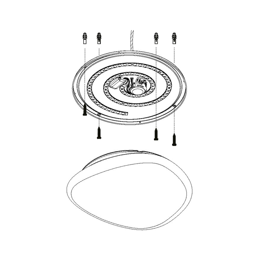 Eglo - Luz de teto fosca LED LED/36W/230V + RC