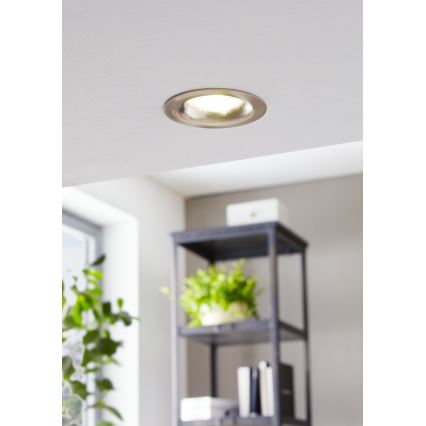 Eglo - Iluminação de teto embutida LED com regulação LED/6W/230V