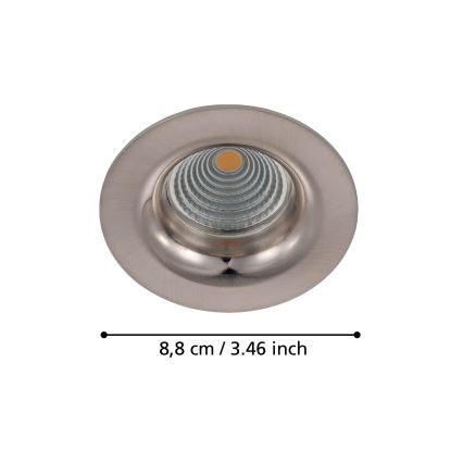 Eglo - Iluminação de teto embutida LED com regulação LED/6W/230V
