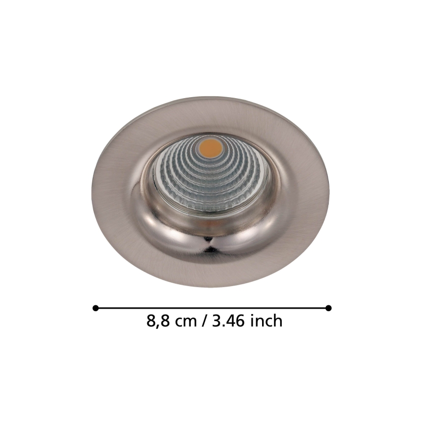 Eglo - Iluminação de teto embutida LED com regulação LED/6W/230V