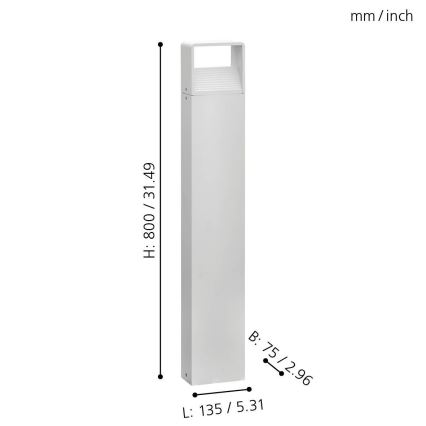 Eglo 98268 - Candeeiro LED de exterior DONINNI LED/5W/230V IP44