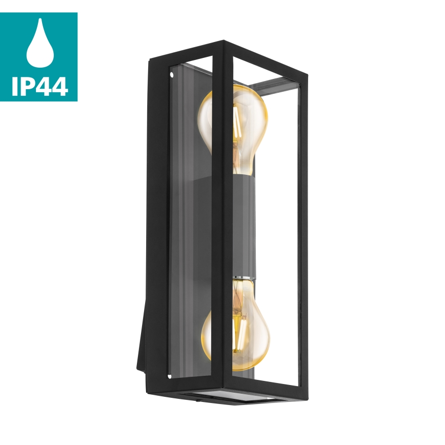 Eglo - Luz de parede de exterior 2xE27/60W/230V IP44