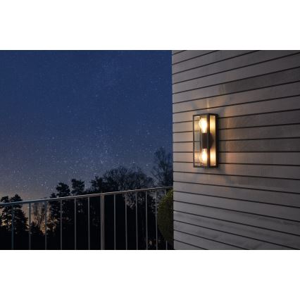 Eglo - Luz de parede de exterior 2xE27/60W/230V IP44