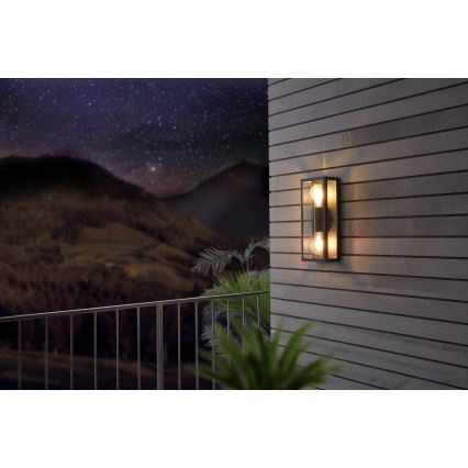 Eglo - Luz de parede de exterior 2xE27/60W/230V IP44
