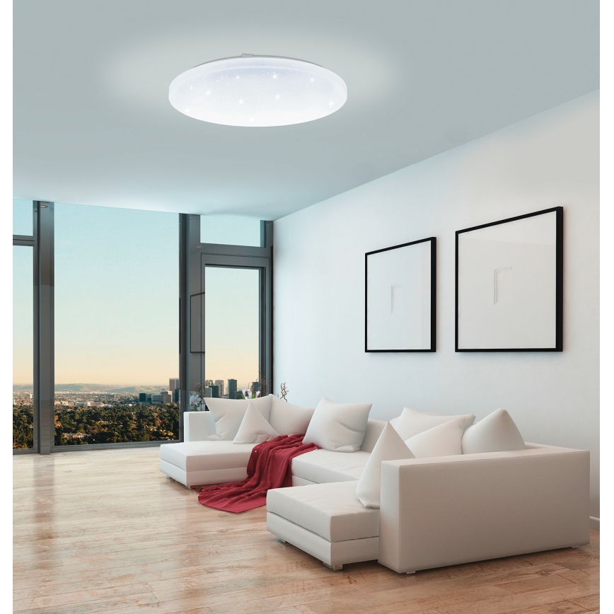 Eglo - Luz de casa de banho fosca LED LED/12W/230V IP4+ RC