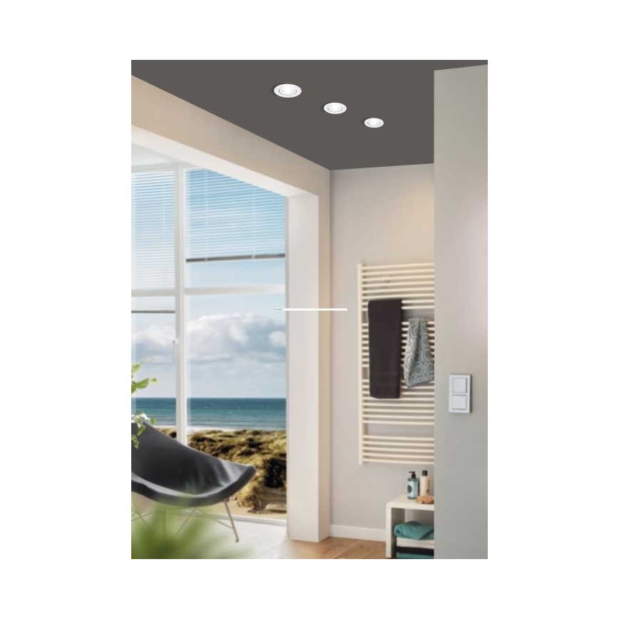 Eglo - Iluminação de teto embutida LED com regulação LED/6W/230V