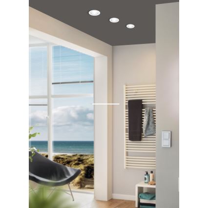 Eglo - Iluminação de teto embutida LED com regulação LED/6W/230V