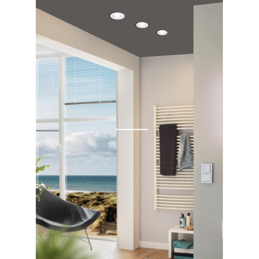 Eglo - Iluminação de teto embutida LED com regulação LED/6W/230V
