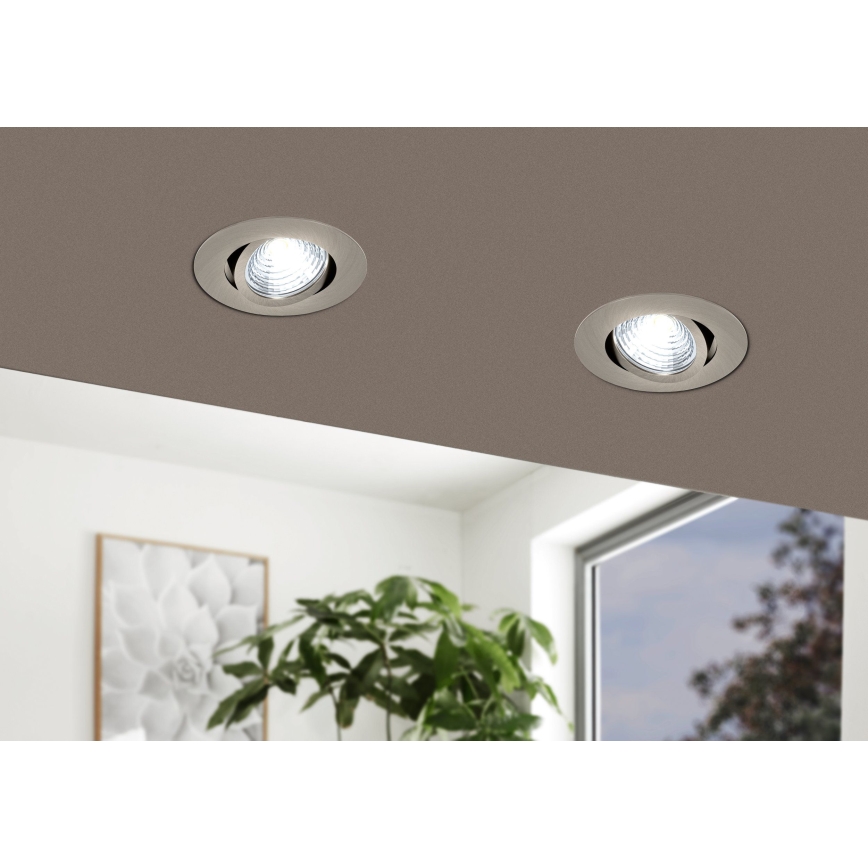 Eglo - Iluminação de teto embutida LED com regulação LED/6W/230V