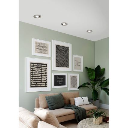 Eglo - Iluminação de teto embutida LED com regulação LED/6W/230V