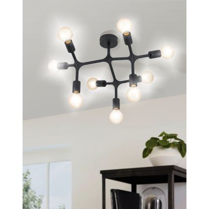 Eglo - Candelabro integrado 9xE27/60W/230V