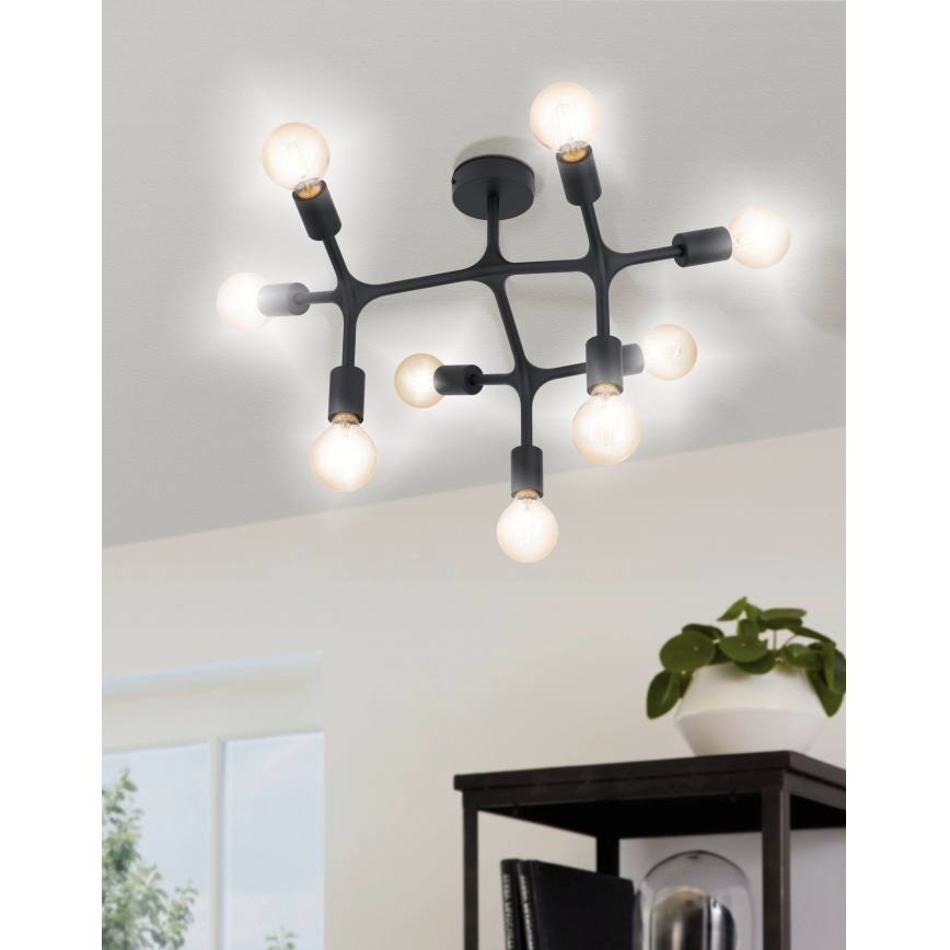 Eglo - Candelabro integrado 9xE27/60W/230V