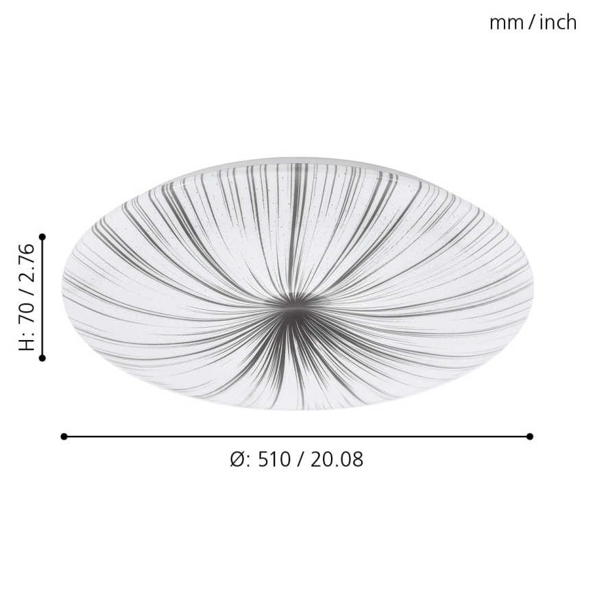 Eglo - Luz de teto LED LED/30,8W/230V