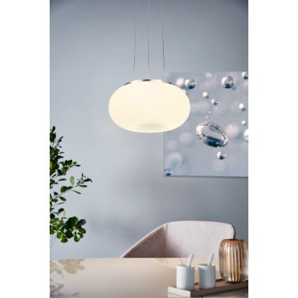 Eglo - Candeeiro suspenso LED RGB com regulação OPTICA-C LED/21W/230V diâmetro 37,5 cm