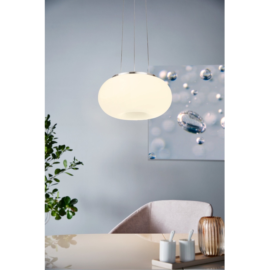 Eglo - Candeeiro suspenso LED RGB com regulação OPTICA-C LED/21W/230V diâmetro 37,5 cm