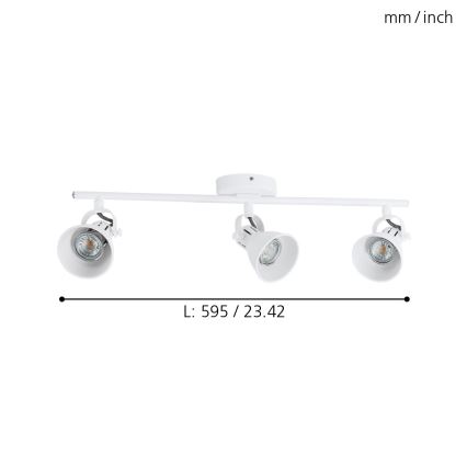 Eglo - Foco LED 3xGU10/3,3W/230V