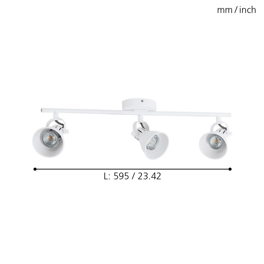 Eglo - Foco LED 3xGU10/3,3W/230V