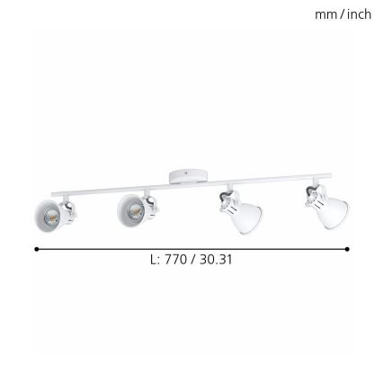 Eglo - Foco LED 4xLED/3,3W/230V