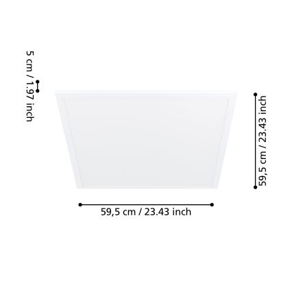 Eglo - Luz de teto com sensor LED LED/34W/230V