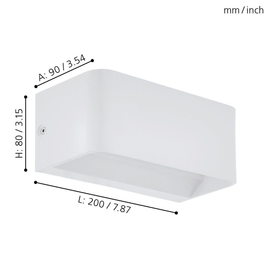 Eglo - Luz de parede LED LED/10W/230V