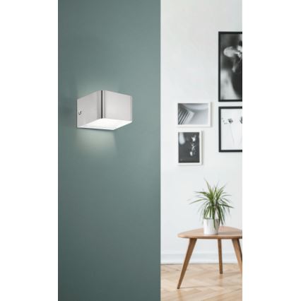 Eglo - Iluminação de parede LED LED/6W/230V 3000K cromado mate