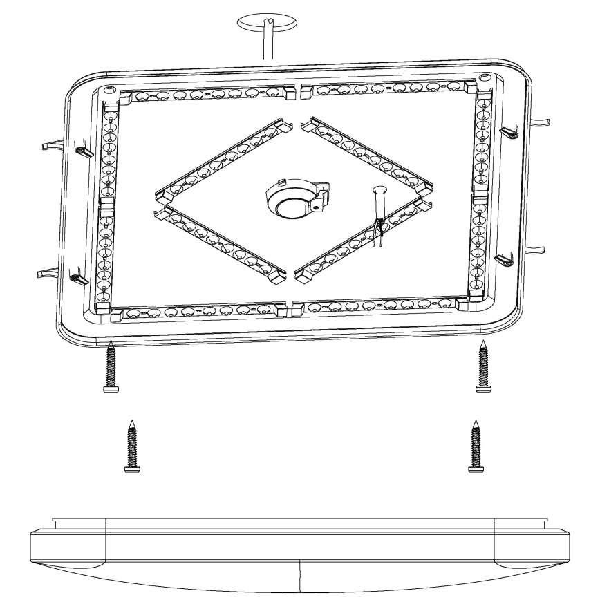 Eglo - Luz de teto LED LED/49,5W/230V