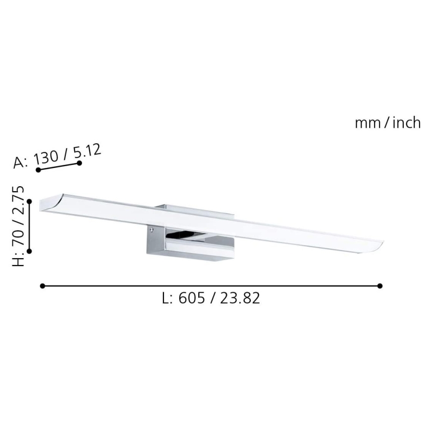 Eglo - Iluminação para casa de banho LED RGB regulável LED/15,6W/230V IP44 + comando