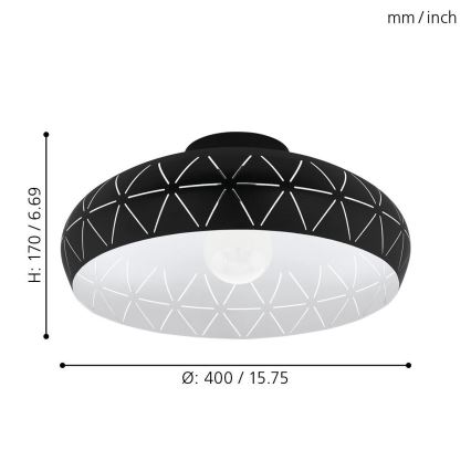 Eglo - Luz de teto 1xE27/28W/230V