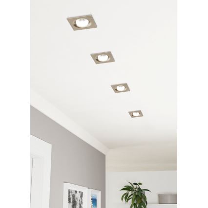 Eglo - Iluminação de teto embutida LED com regulação LED/6W/230V