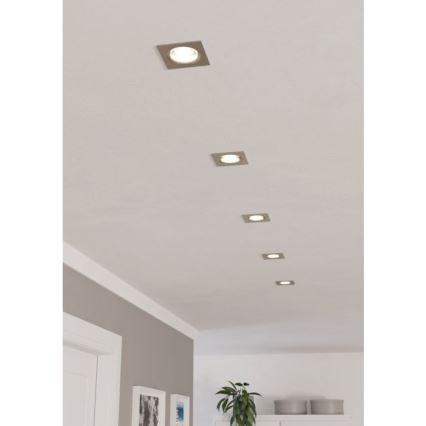 Eglo - Iluminação de teto embutida LED com regulação LED/6W/230V