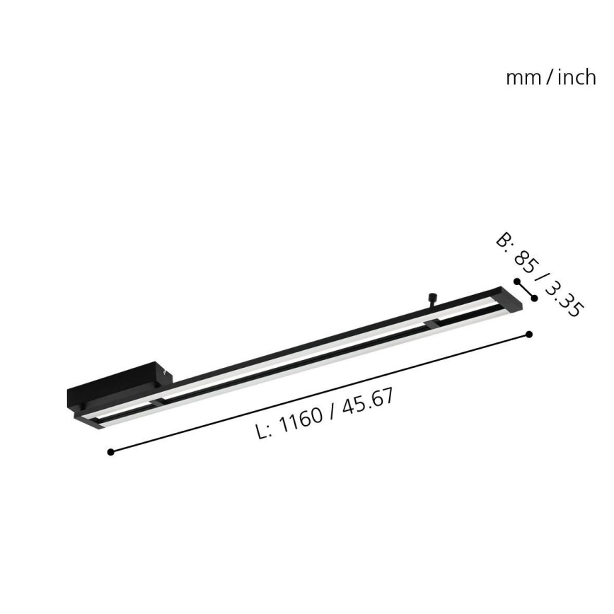 Eglo - Luz de teto fosca LED LED/27W/230V