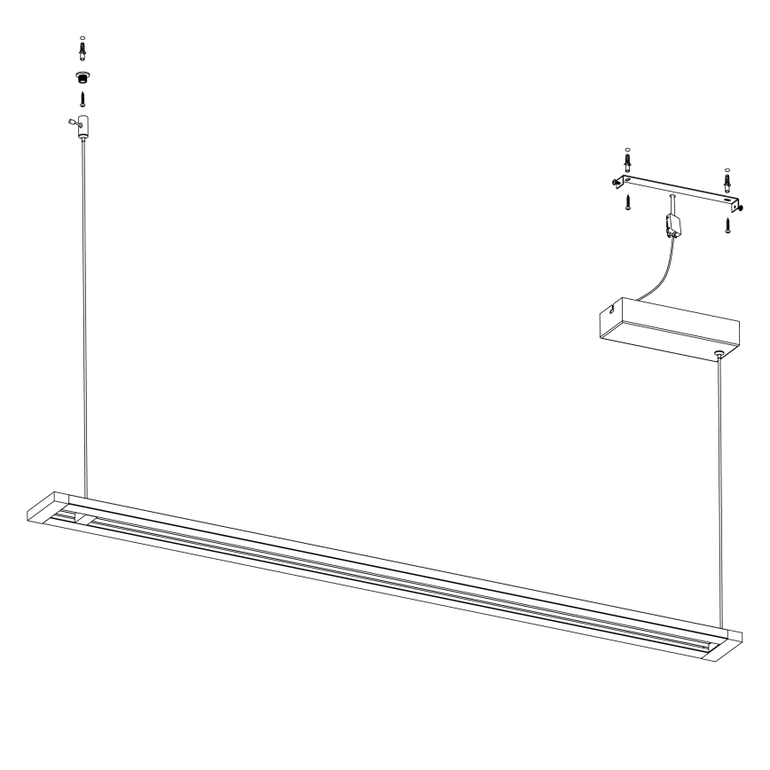 Eglo - Candelabro num fio LED LED/27W/230V