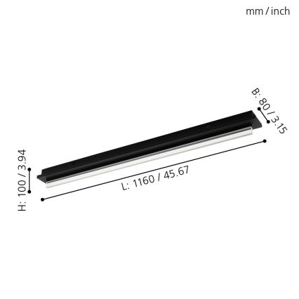 Eglo - Luz de teto LED LED/25W/230V