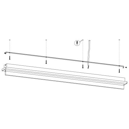 Eglo - Luz de teto LED LED/25W/230V