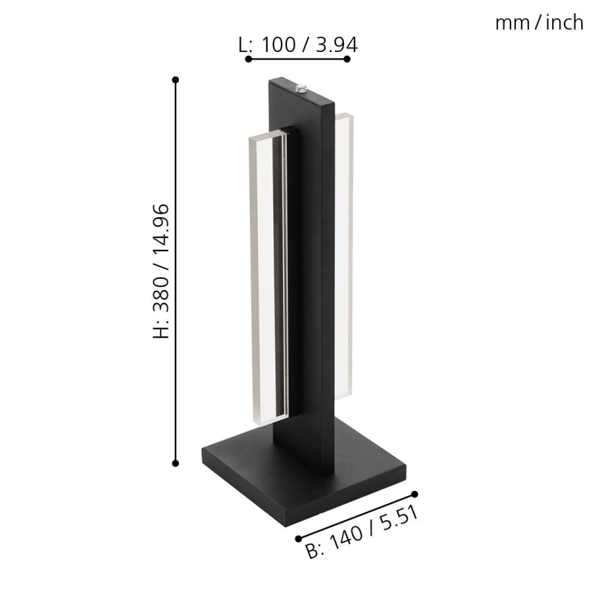 Eglo - Candeeiro de mesa LED com regulação LED/15W/230V