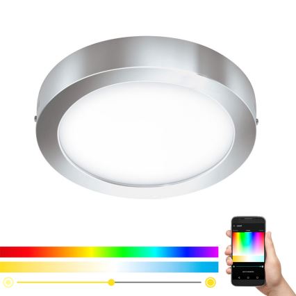 Eglo - Iluminação de teto LED RGB com regulação FUEVA-C LED/21W/230V