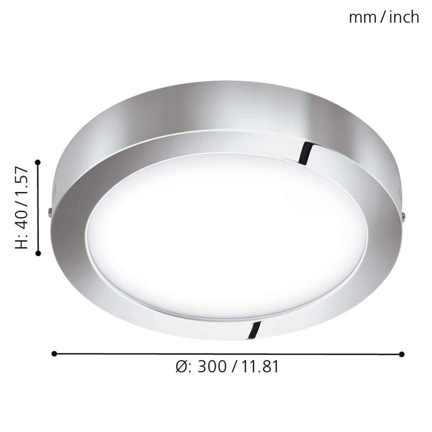 Eglo - Iluminação de teto LED RGB com regulação FUEVA-C LED/21W/230V