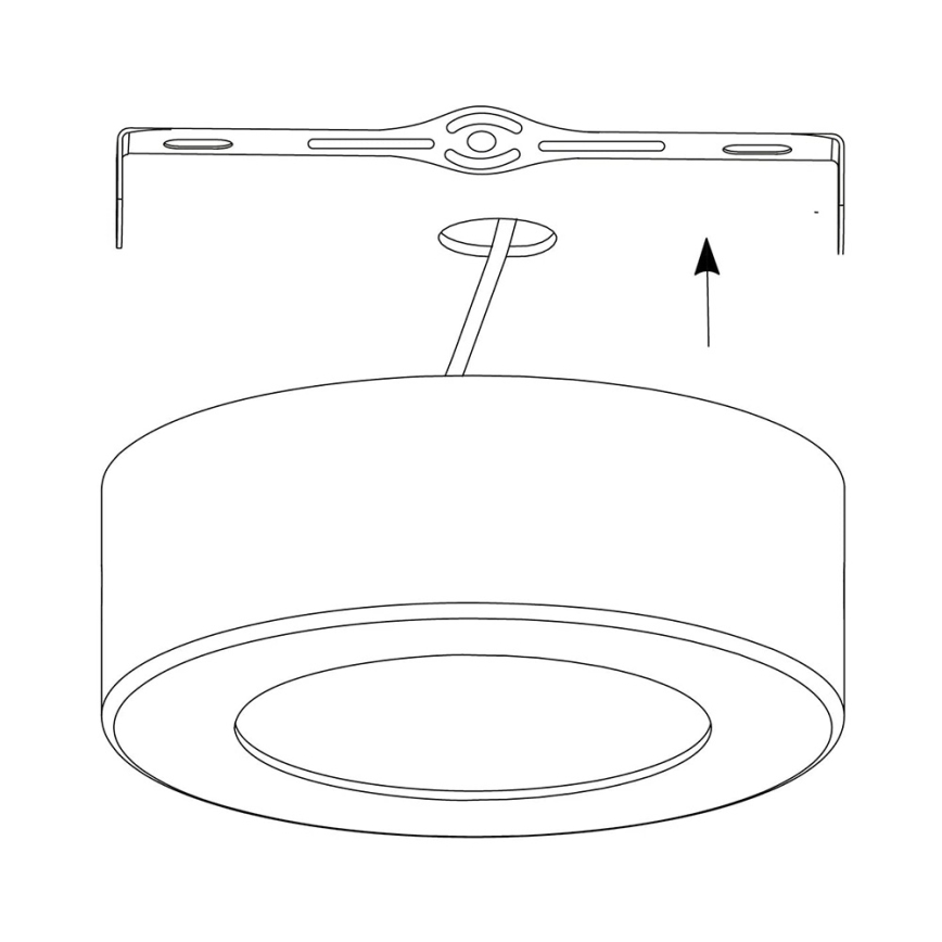 Eglo - Iluminação de teto LED RGB com regulação FUEVA-C LED/21W/230V