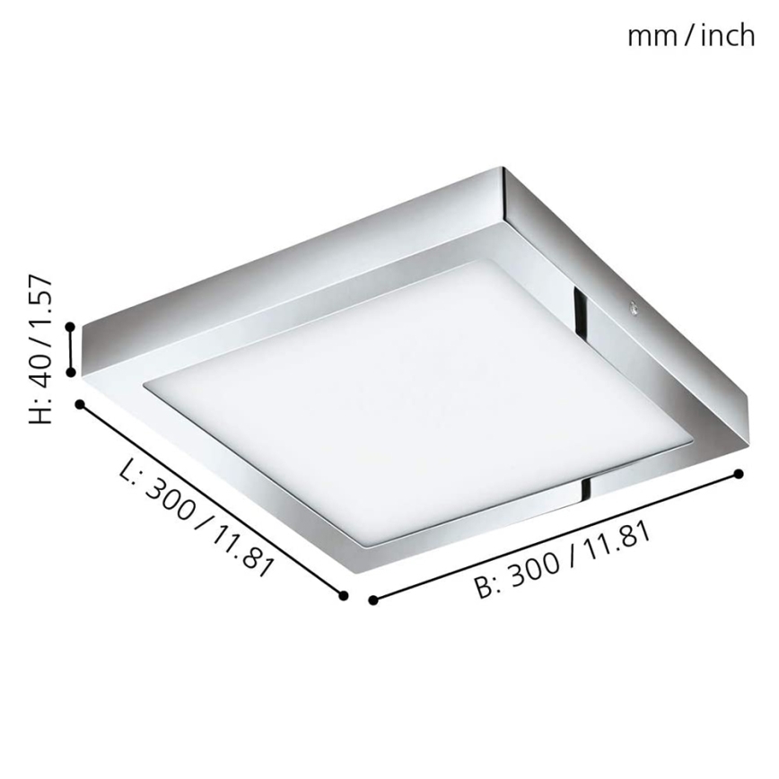 Eglo - Iluminação de teto LED RGBW com regulação FUEVA-C LED/21W/230V Bluetooth