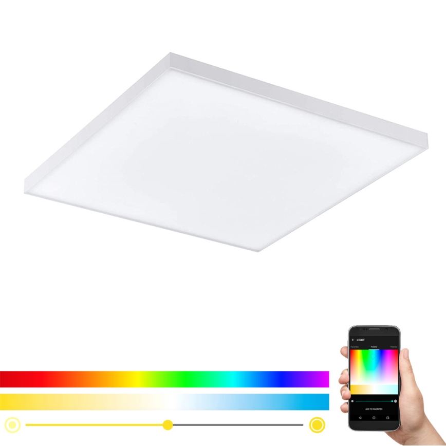 Eglo - Iluminação de teto LED RGB com regulação TURCONA-C LED/15W/230V + comando